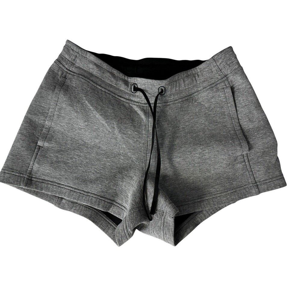 Lululemon NTS Shorts Women’s 6 Heathered Gray 2.5” Inseam Pockets Stretch DK